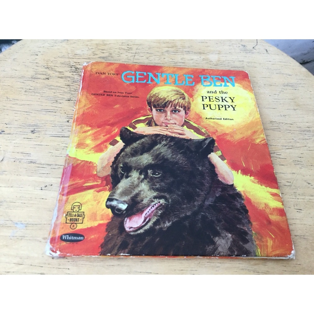 Gentle Ben‎ And The Pesky Puppy Vtg 1969 Whitman Tell A Tale Book